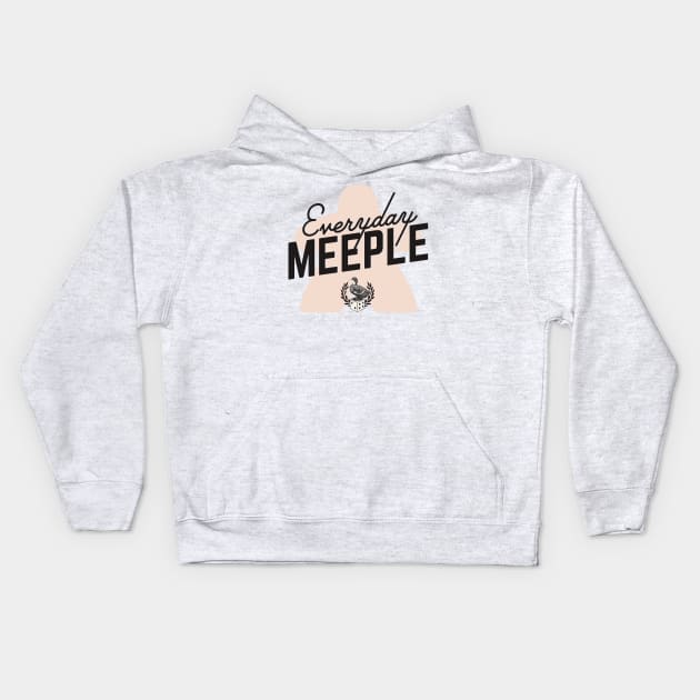 Everyday Meeple Kids Hoodie by east coast meeple